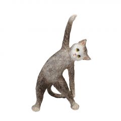Espiel Γάτα Polyresin Γκρι 14,2x7,8x22,5 Εκ. Κωδικός: BOD117
