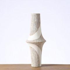 Espiel Βάζο Polyresin Λευκό/Μπεζ Ø18x47 Εκ. Κωδικός: FIK358