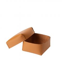 Espiel Κουτι Τετραγωνο Καφε Δερματινο 17Χ17Χ11Εκ Κωδικός: RAG202