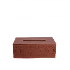 Espiel Θήκη Για Χαρτομάντηλα Pu Καφέ 24x13x8,5 Εκ. Κωδικός: FER106