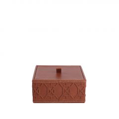 Espiel Κουτί Από Συνθετική Δερματίνη Pu Καφέ 15x15x7 Εκ. Κωδικός: FER108