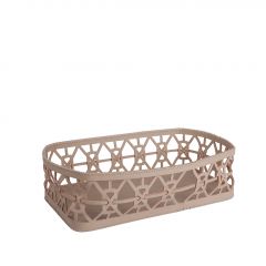 Espiel Καλάθι Από Συνθετική Δερματίνη Pu Μπεζ 32,5x17,6x10 Εκ. Κωδικός: FER204