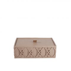 Espiel Κουτί Από Συνθετική Δερματίνη Pu Μπεζ 22x15x7 Εκ. Κωδικός: FER209