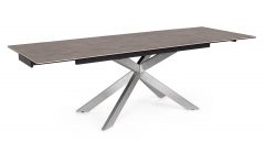 Bizzotto Arzachel Επεκτεινόμενο Τραπέζι Κεραμικό Καφέ 160-240x90x76