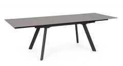 Bizzotto Jarkko Επεκτεινόμενο Τραπέζι Κεραμικό Μαύρο 160-240x90x75