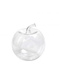 Espiel Διακοσμητική Γυάλα "Μήλο" Γυάλινη Διάφανη 20x23 Εκ. Κωδικός: ORT256