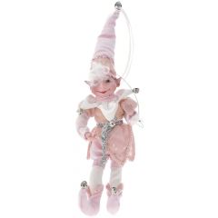 Iliadis Ροζ Βελουδινο Ξωτικο 30Εκ 