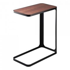 Yamazaki Βοηθητικό Τραπέζι Μεταλλικό Μαύρο/Καρυδί Frame 24x45x52