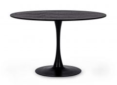 Bizzotto Bloom Τραπέζι Φαγητού Μεταλλικό/Mdf Μαύρο Ø120x75