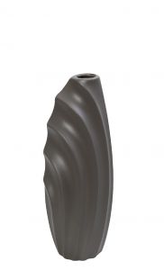 Espiel Βάζο Κεραμικό Σκούρο Γκρι 16x12x35 Εκ. Κωδικός: MIG130