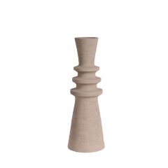 Espiel Βάζο Κεραμικό Μπεζ 14,3x14,3x38,3 Εκ. Κωδικός: TOF312