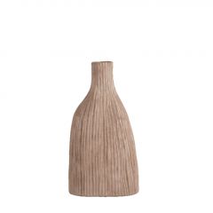 Espiel Βάζο Κεραμικό Μπεζ/Χρυσή Πατίνα 17x10,2x32 Εκ. Κωδικός: TOF323