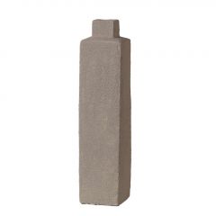 Espiel Βάζο Κεραμικό Μπεζ-Γκρι 11,5x11,5x45 Εκ. Κωδικός: TOF223