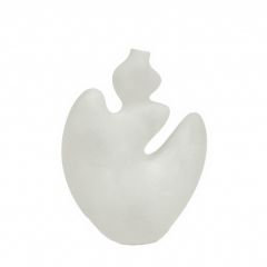 Espiel Βάζο Ακανόνιστο Κεραμικό Κρεμ 20x10x26 Εκ. Κωδικός: MAH104