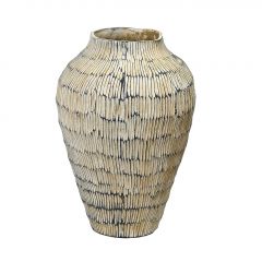 Espiel Βάζο Κεραμικό Μπεζ Ø25x35,5 Εκ. Κωδικός: TAS238