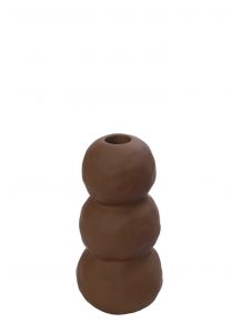 Espiel Κηροπήγιο Κεραμικό Καφέ 8,3x16,5 Εκ. Κωδικός: KLA322K4