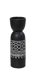 Espiel Tribal Βάζο Κεραμικό Μαύρο 12x37,5 Κωδικός: CER2306