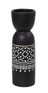 Espiel Tribal Βάζο Κεραμικό Μαύρο 15x48 Κωδικός: CER2305