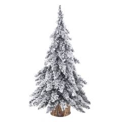 Iliadis Χιονισμενο Δενδρο Σε Ξυλινο Κορμο 50Εκ 