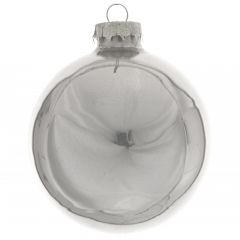 Iliadis Γυαλινη Ασημι Μπαλλα  4Εκ Σετ 12 