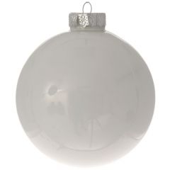 Iliadis Γυαλινη Λευκη Μπαλλα  4Εκ Σετ 12 