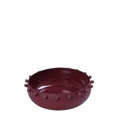 Espiel Διακοσμητικό Μπωλ Μεταλλικό Μπορντώ 20x8 Κωδικός: AKA245