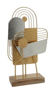 Espiel Επιτραπέζιο Διακοσμητικό Μεταλλικό Ασημί/Χρυσό 28,5x10x43 Κωδικός: ICY217