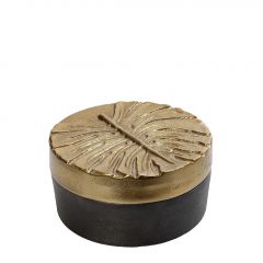 Espiel Κουτί "Φύλλο" Αλουμινίου Γκρι/Χρυσό 19x8,5 Κωδικός: DEP132