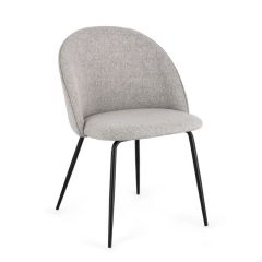 Bizzotto New Tanya Καρέκλα Υφασμάτινη Γκρι 51x54x77