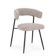 Bizzotto Amaia Καρέκλα Υφασμάτινη Γκρι 59x53x80
