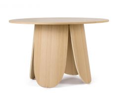 Bizzotto Jordyn Τραπέζι Φαγητού Mdf Natural Ø120x75