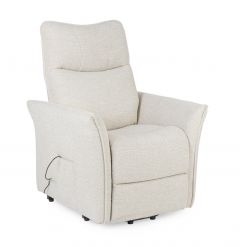 Bizzotto Ankara Ανακλινόμενη Πολυθρόνα Με Υποπόδιο Μπεζ 77x95x108