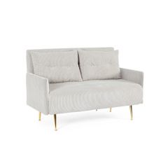 Bizzotto Chicago Διθέσιος Καναπές/Κρεβάτι Υφασμάτινος Γκρι 132x78x87