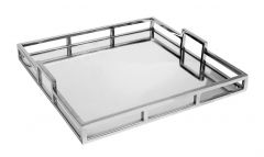 Espiel Δίσκος Με Καθρέπτη Inox Χρώμιο 40x40x6 Κωδικός: MR19312