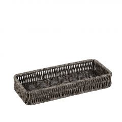 Espiel Δίσκος Από Συνθετικό Ρατάν Γκρι 26x11x4 Εκ. Κωδικός: KOD232