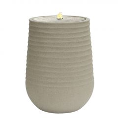 Espiel Συντριβάνι Με Led Φωτισμό Πέτρινο Μπεζ Ø53x69,5 Εκ. Κωδικός: STV111