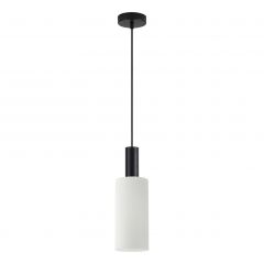 Homelighting Φωτιστικό Οροφής Γυάλινο Μαύρο/Λευκό Adept Tube 77-8561