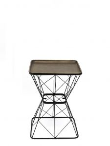 Espiel Βοηθητικό Τραπέζι Μεταλλικό Μπρονζέ 40x56 Κωδικός: AFT225