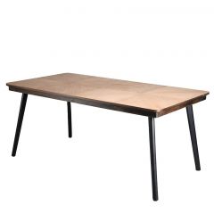 Espiel Τραπεζι Φαγητού Ξύλινο/Μεταλλικό Καφέ 180x90x77 Εκ. Κωδικός: JAM103