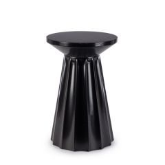 Bizzotto Adelya Βοηθητικό Τραπέζι Μεταλλικό Μαύρο Ø30x46 Εκ.