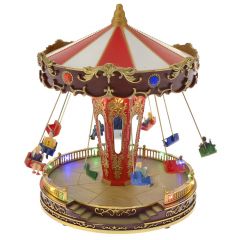 Iliadis Χριστουγεννιατικο Καρουζελ Με Φως Μουσικη Και Κινηση 21Χ21Χ27Εκ Μπαταριας 