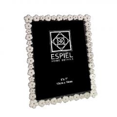 Espiel Κορνίζα Μεταλλική Ασημί/Λευκή 13x18 Εκ. Κωδικός: FAM757