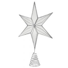 Iliadis Ασημι Αστερι Με Καθρεπτες Κορυφη Δεντρου 30Χ8Χ40Εκ 