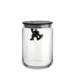 Alessi Gianni Δοχείο Αποθήκευσης Γυάλινο Μαύρο 900 ml