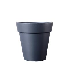 Supergreens Γλάστρα Πήλινη Με Γείσο Γκρι 44x44x44 Εκ.