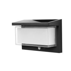 ItLighting Juniper Απλίκα Led Με Ηλιακό Πάνελ Μαύρη 22,2x16,3 Εκ. 80206711S - Dimmable