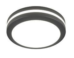 ItLighting Klamath Πλαφονιέρα Led 36W 3CCT Με Εναλλαγή Χρώματος Ανθρακί Φ30 Εκ. 80301140