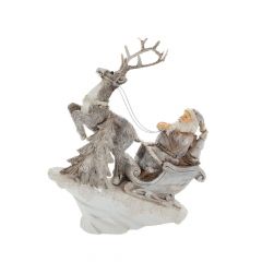 Iliadis Ασημι Κρεμ Πολυρεζιν Αι Βασιλης Σε Ελκηθρο 16Χ6Χ18Εκ 