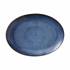 Bitz Πιατέλα Σερβιρίσματος Stoneware 45x34 Εκ. - Gastro Black/Dark Blue