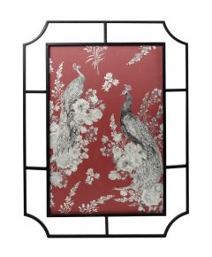 Espiel Πίνακας "Far East" Μεταλλικός Κόκκινος/Μαύρος 56x2,5x75,7 Κωδικός: ICY308